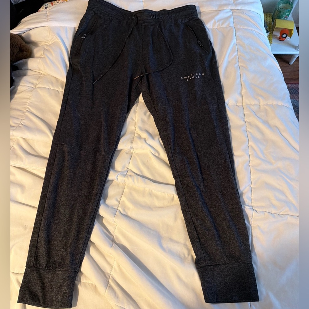 American eagle mens charcoal dark gray jogger sweatpants